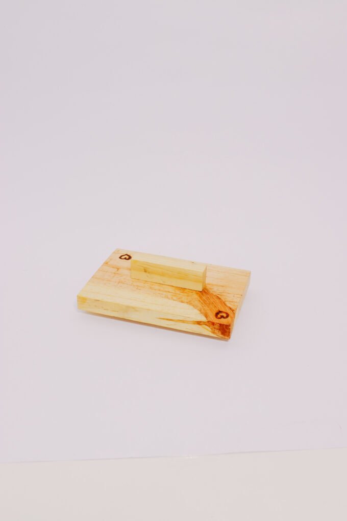 Kit carimbo - Madeira 15x10cm + Almofada
