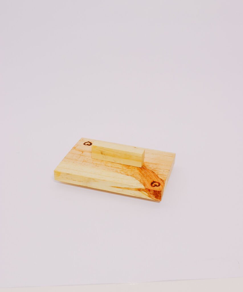 Kit carimbo - Madeira 15x10cm + Almofada