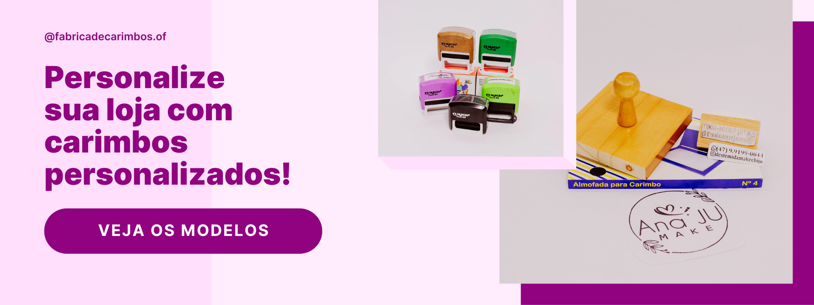 Banner para site loja de móveis online marrom e bege